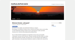 Desktop Screenshot of markus.zierhut.name